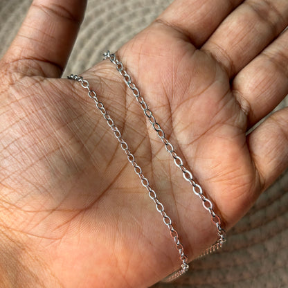 Shining Thin Chains Silver(1 Meter)