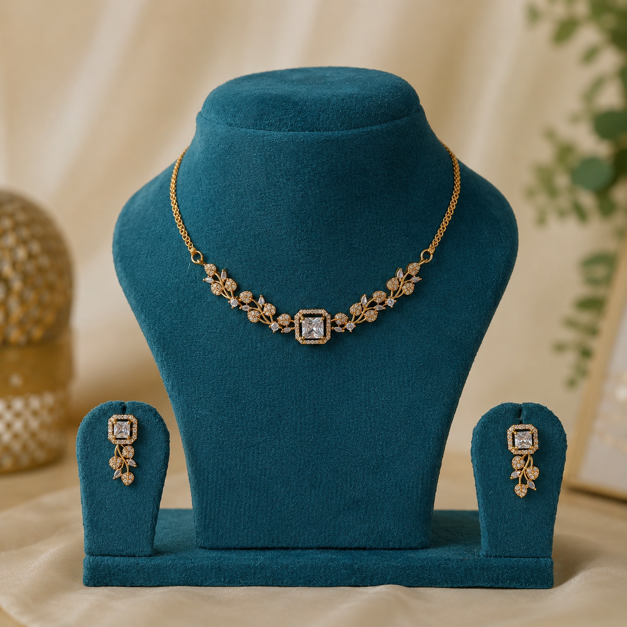 AD Necklace + Earrings