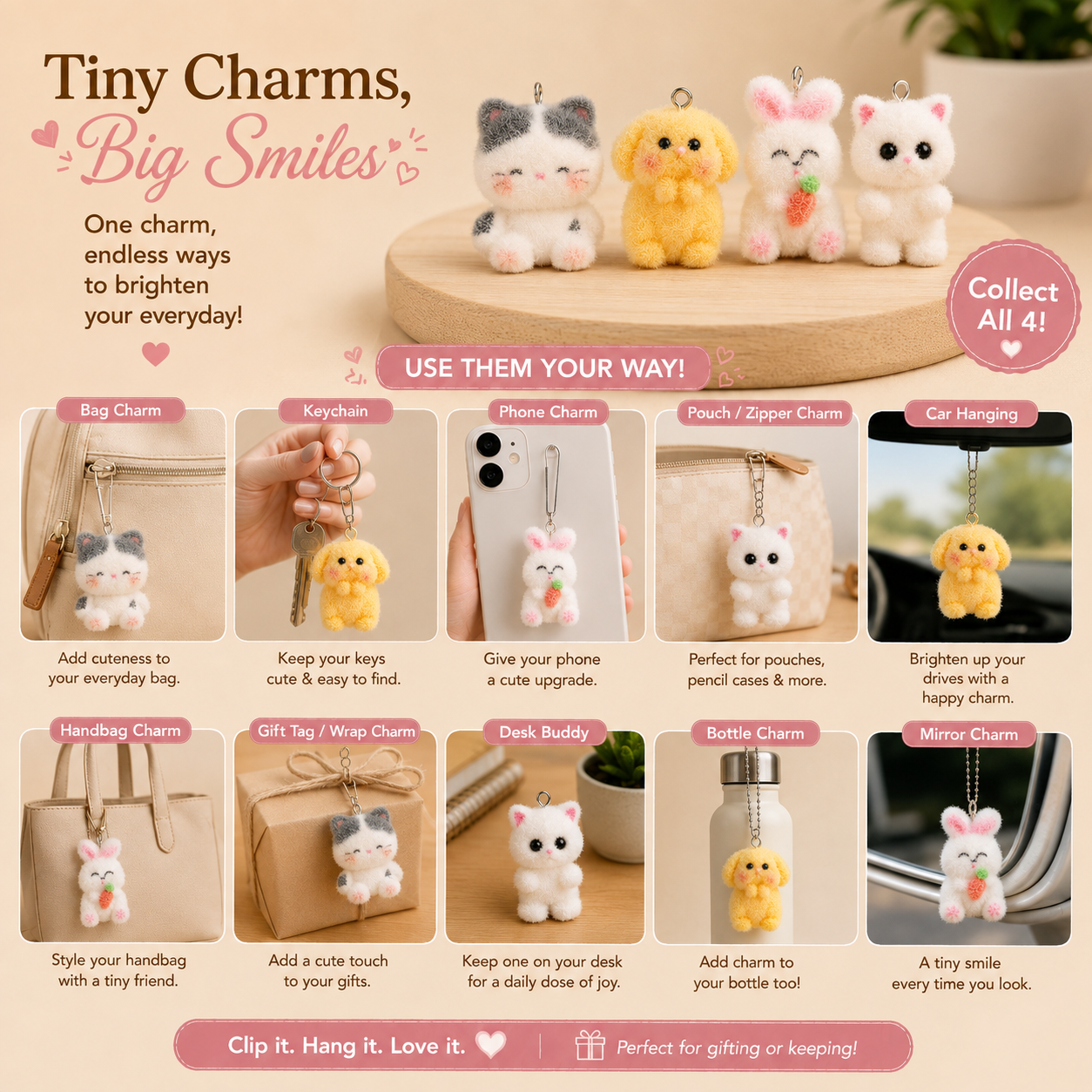 Kitty Fur Charms