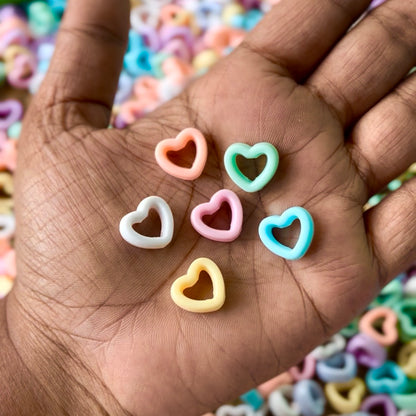 Pastel Connector hearts(10 grams)