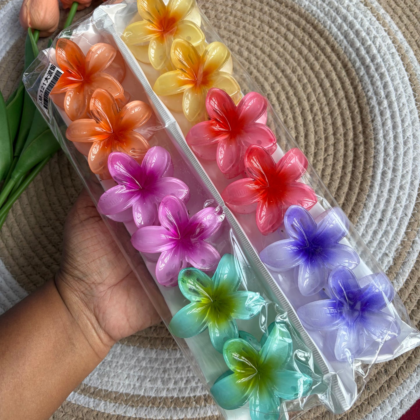 Glossy Medium Flower Medium (12 Pieces)