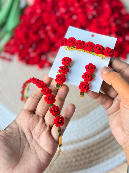 Velvet Roses Hairaccessory combo kit