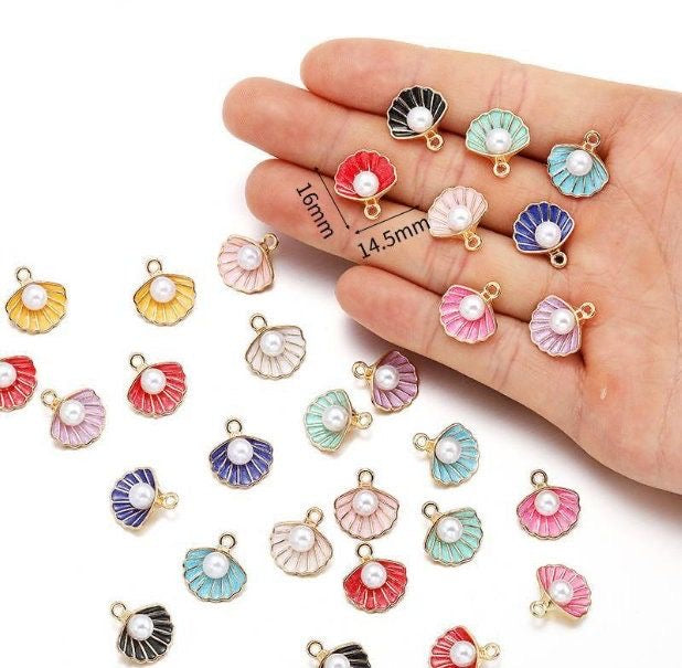 Shell Charms Combo (50 Pieces )
