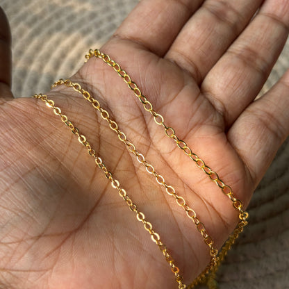 Shining Thin Chains Gold(1 Meter)
