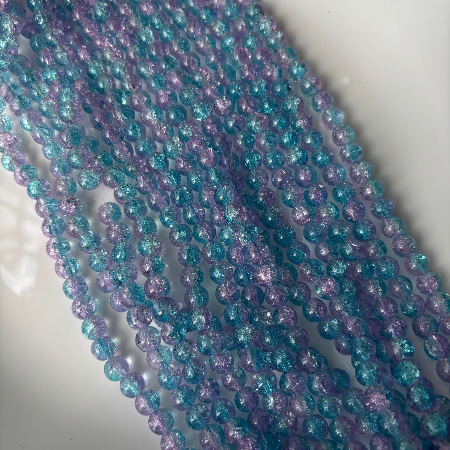 Crackle Beads 8mm (95+ Beads)