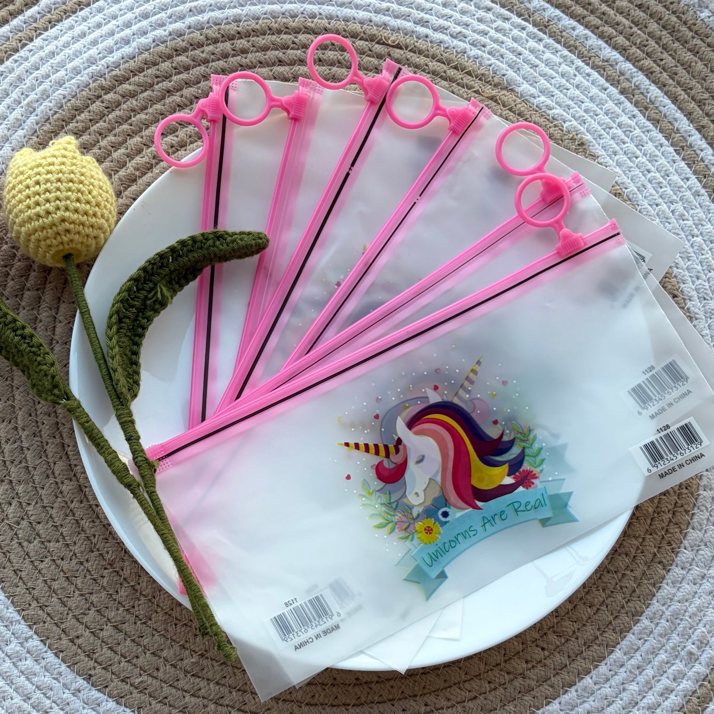 Hamper Pouch Pink (6 Pieces)