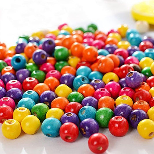 Multi colour wooden beads(150 piece)
