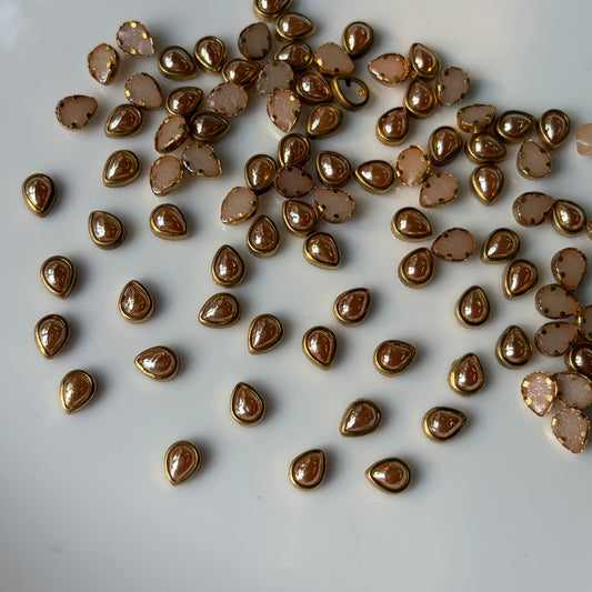 Ceramic Kundan Drop 4/6 Gold (10 Grams)