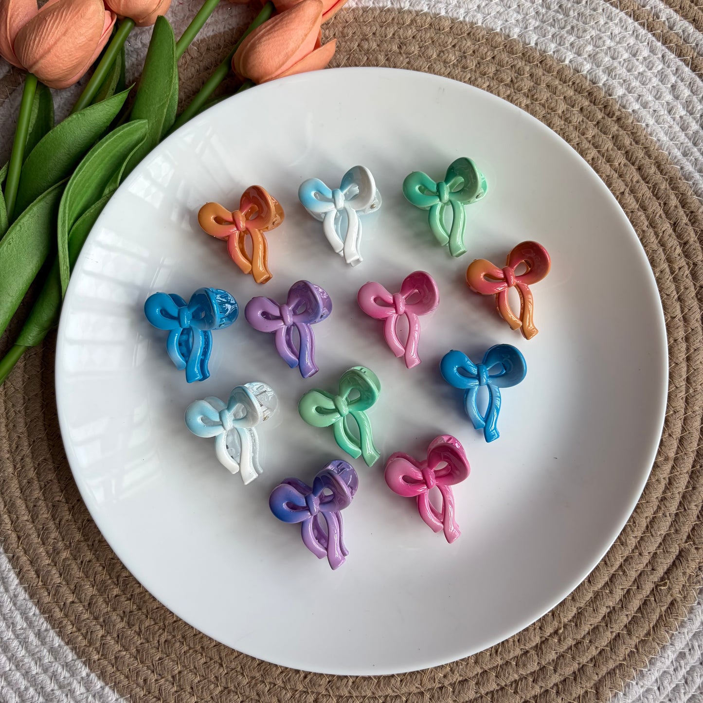 Bow Dual Colours (12 Pieces)