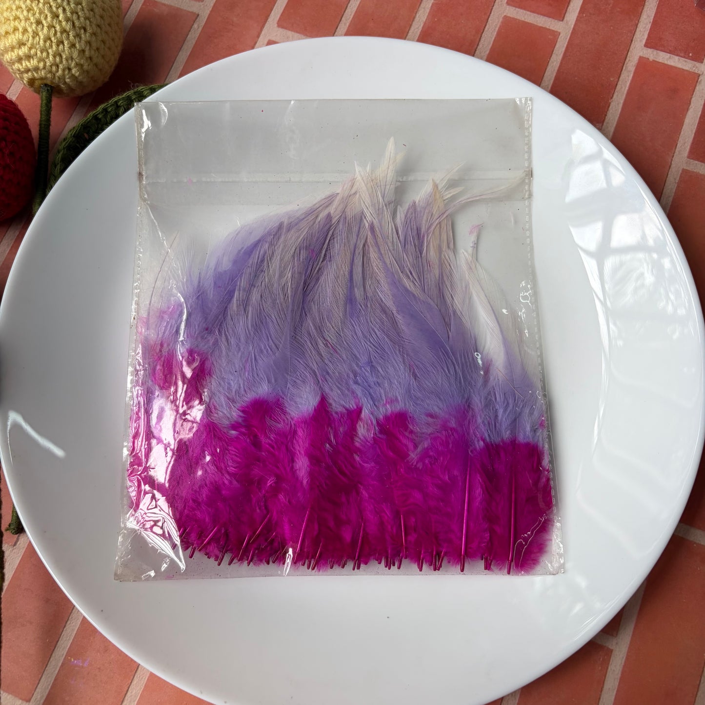 Dual Shaded Pointed Feathers (45 Feathers apx)Size - 3 - 7 Inches