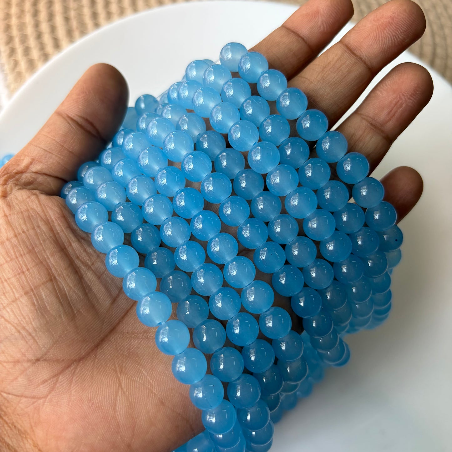 Glass Beads 8mm (95 Beads)