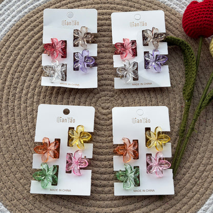 Glitter Flower Claws (16 Pieces)4 Cards