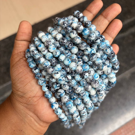 Marble Beads 8mm (95-100 beads)