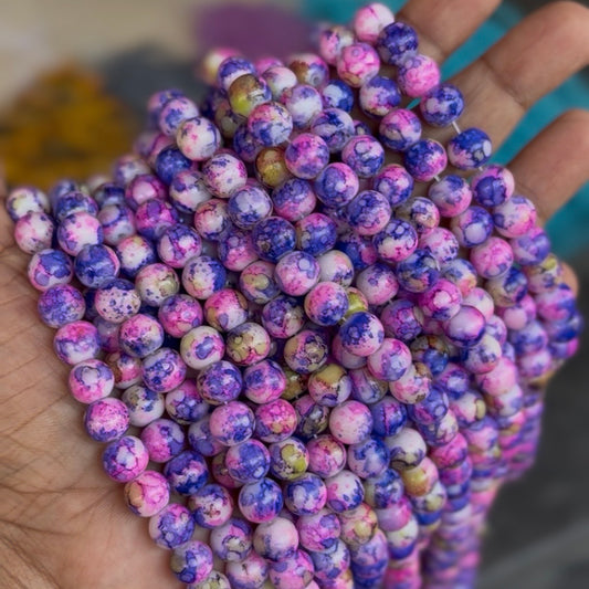 Marble Beads 8mm (95-100 beads)