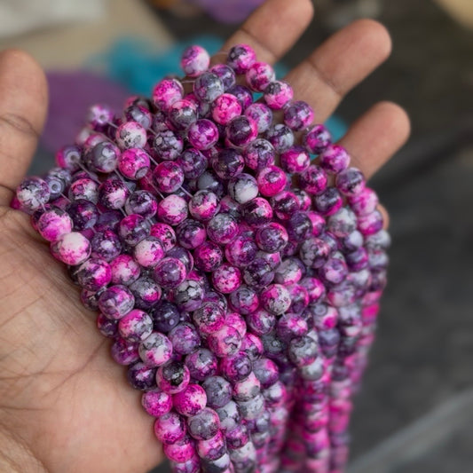 Marble Beads 8mm (95-100 beads)