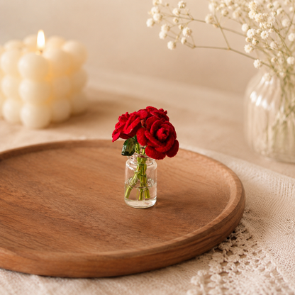 Miniature Velvet Flower Vase