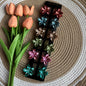Metallic Shiny Flower Claws (12 Pieces)