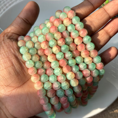 Matte+Crackle+Dual Shade Beads(95+ Beads) 8mm