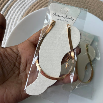 Anti Tarnish Snake Anklet