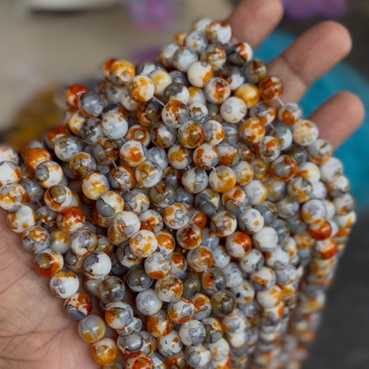 Marble Beads 8mm (95-100 beads)