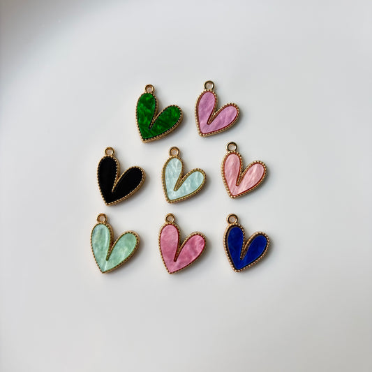 Heart Charms Mix (50 Pieces)