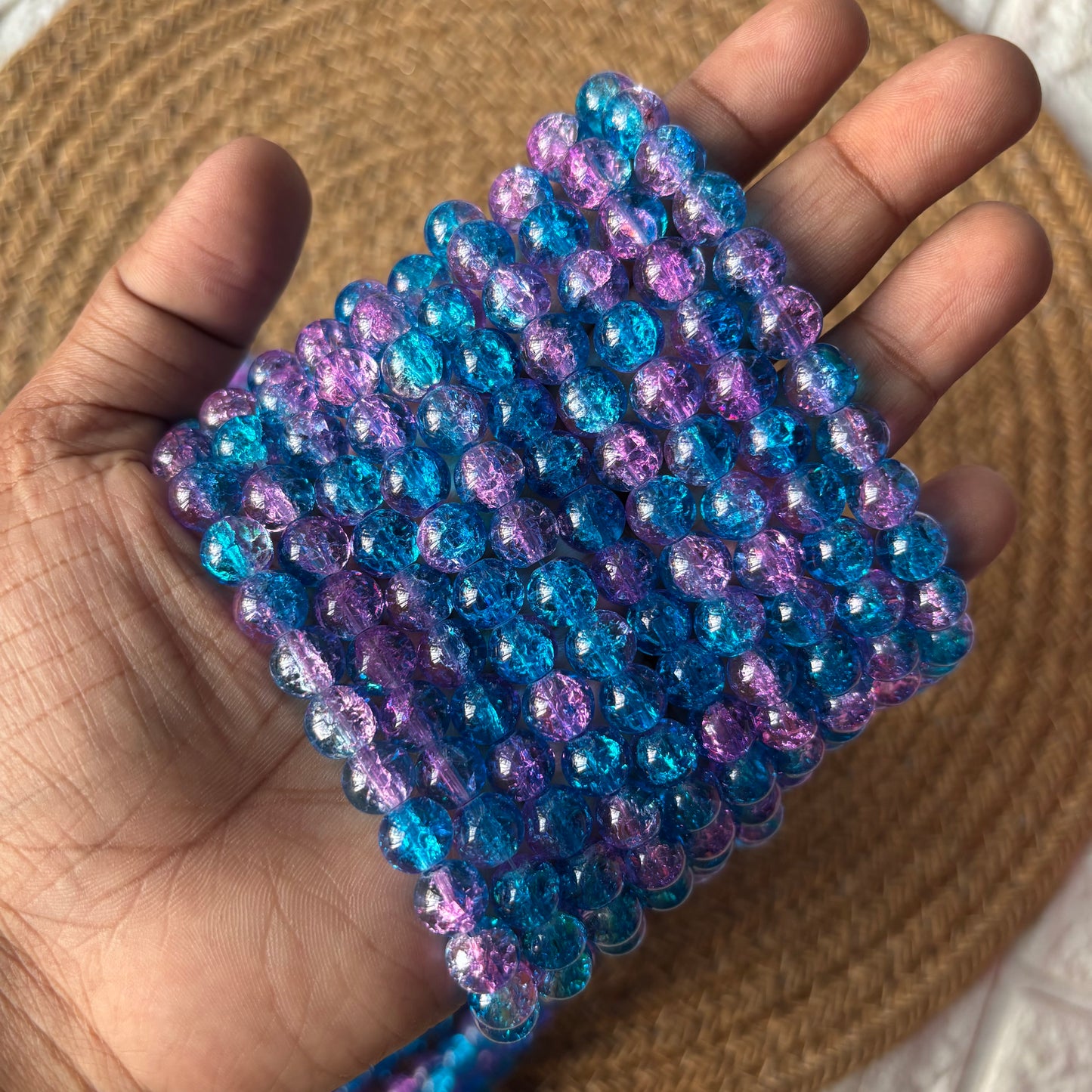 Crackle Beads 8mm (95+ Beads)