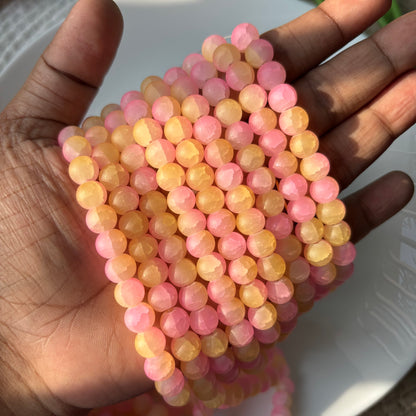 Matte+Crackle+Dual Shade Beads(95+ Beads) 8mm