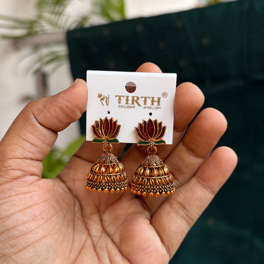 Lotus Jhumka