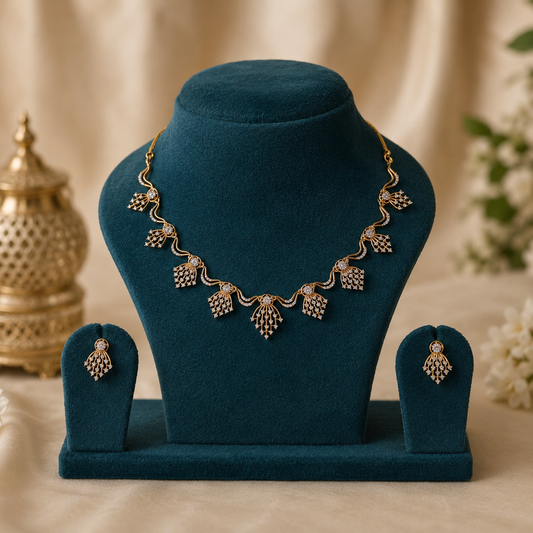 Ad Necklace + Earrings