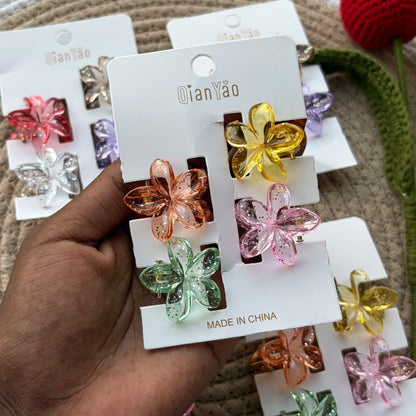 Glitter Flower Claws (16 Pieces)4 Cards