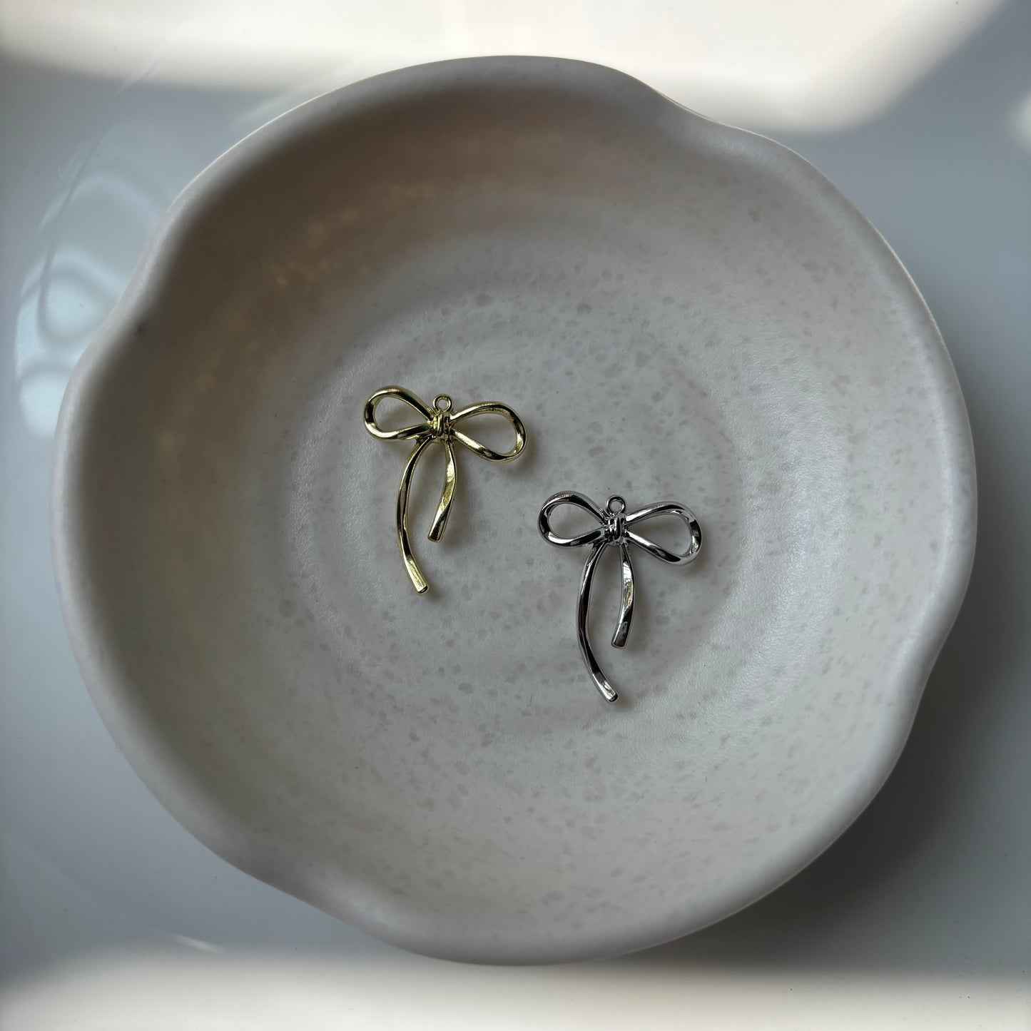 Anti Tarnish Bow Charm