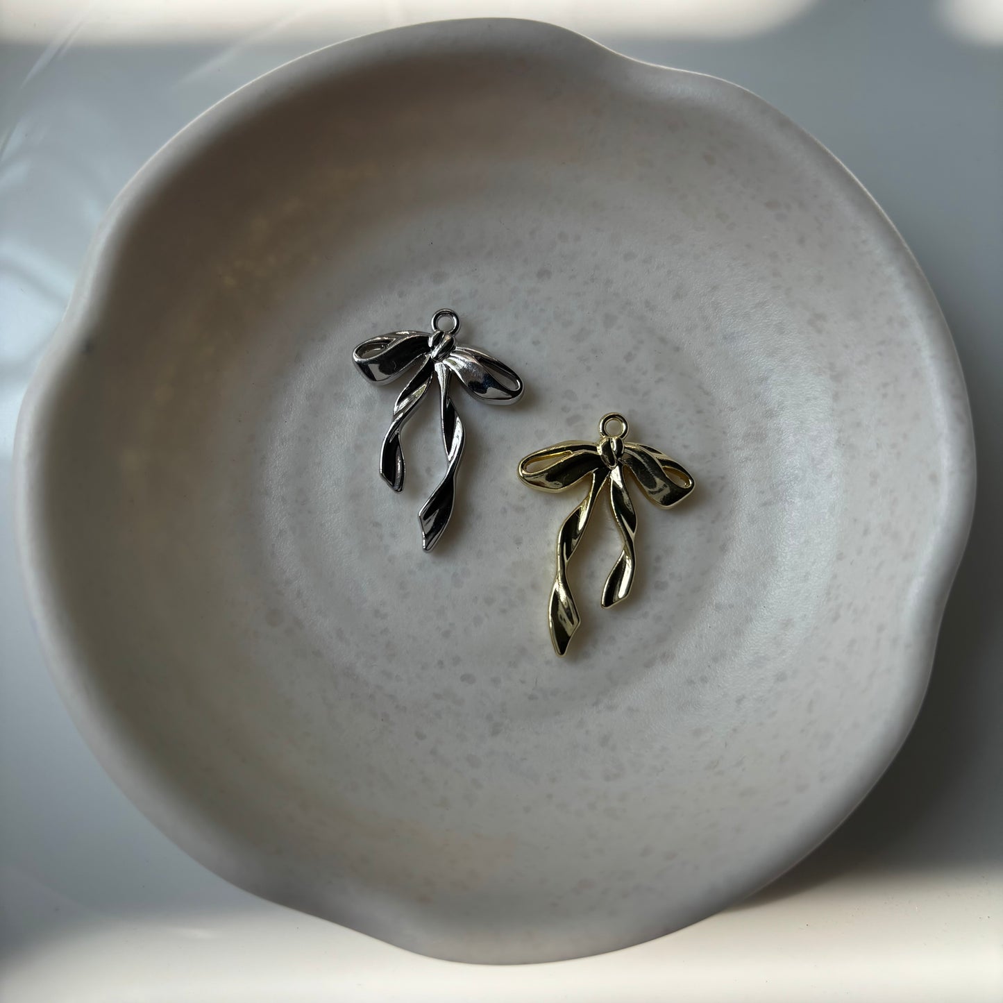 Anti Tarnish Bow Charm