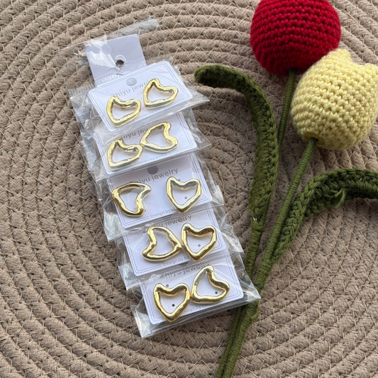 Korean Earrings (5 Pairs)