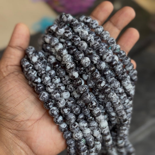 Marble Beads 8mm (95-100 beads)