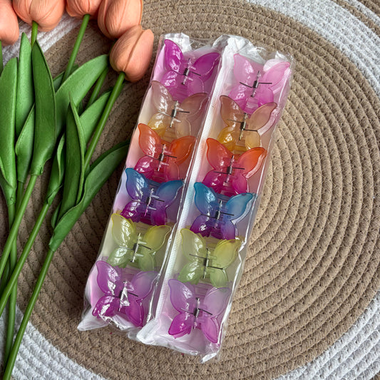 Dual Shade Butterfly Claws Medium (12 Pieces)