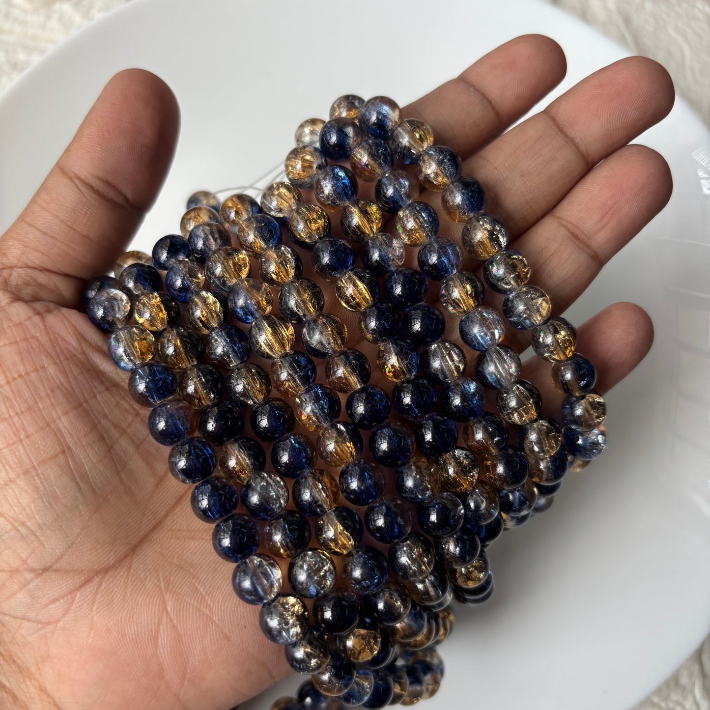 Crackle Beads 8mm (95+ Beads)