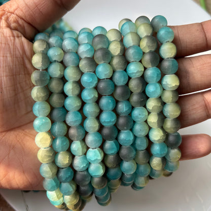 Matte+Crackle+Dual Shade Beads(95+ Beads) 8mm