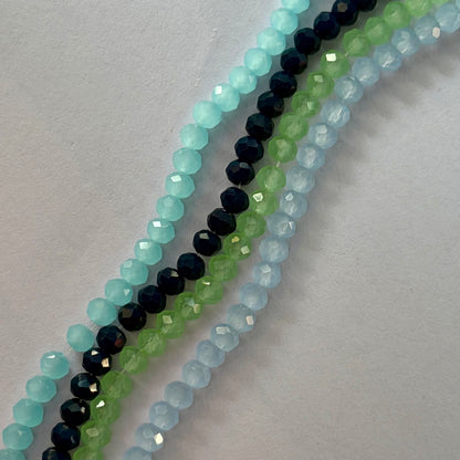 Opaque Crystal Beads 4mm
