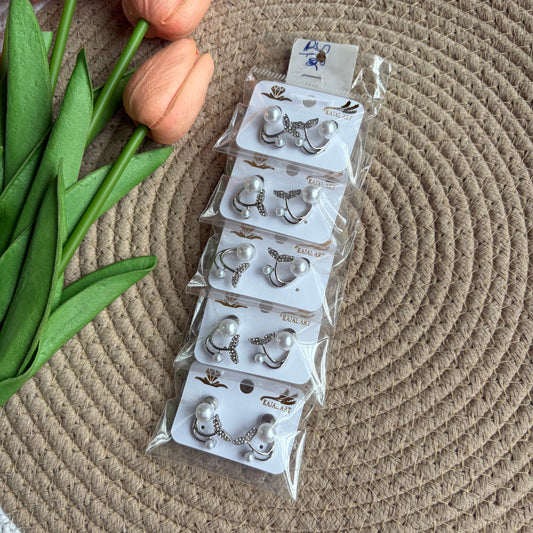 Premium Korean Earrings (5 Pairs)
