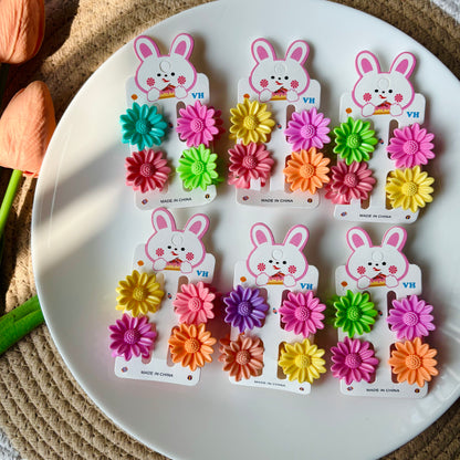 Multi-Colour Daisy Claws Small (6 Cards/24 pieces)