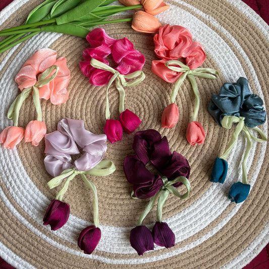 Tulip Scrunchies (6 Pieces)