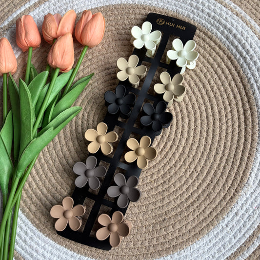 Matte Flower Claws (12 Pieces)