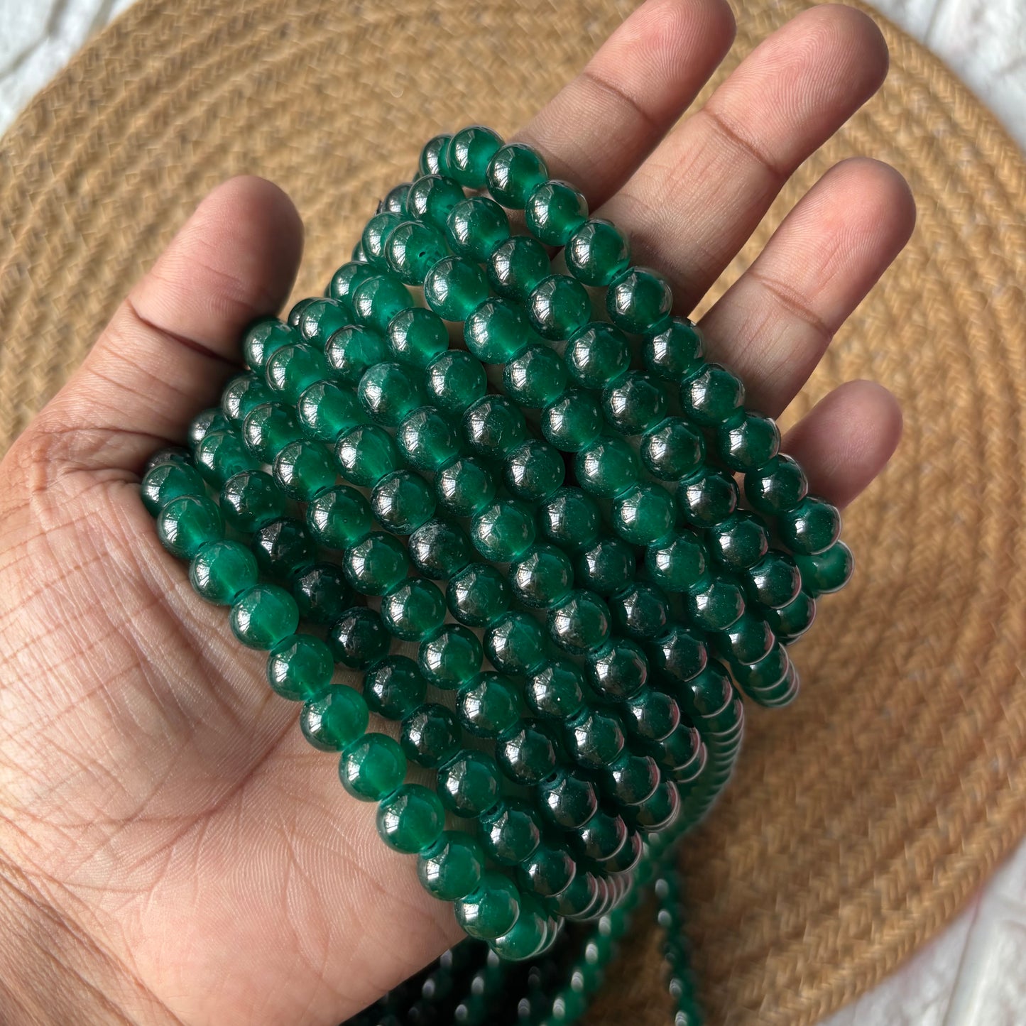 Glass Beads 8mm (95+ Beads)