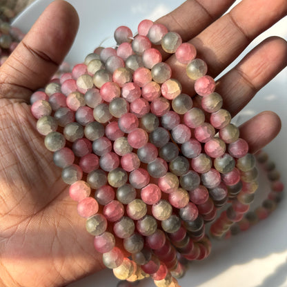 Matte+Crackle+Dual Shade Beads(95+ Beads) 8mm