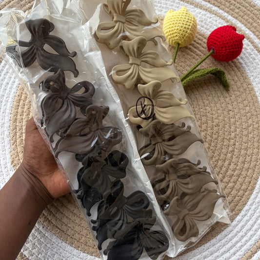 Matte Bow Claw (6 Pieces)