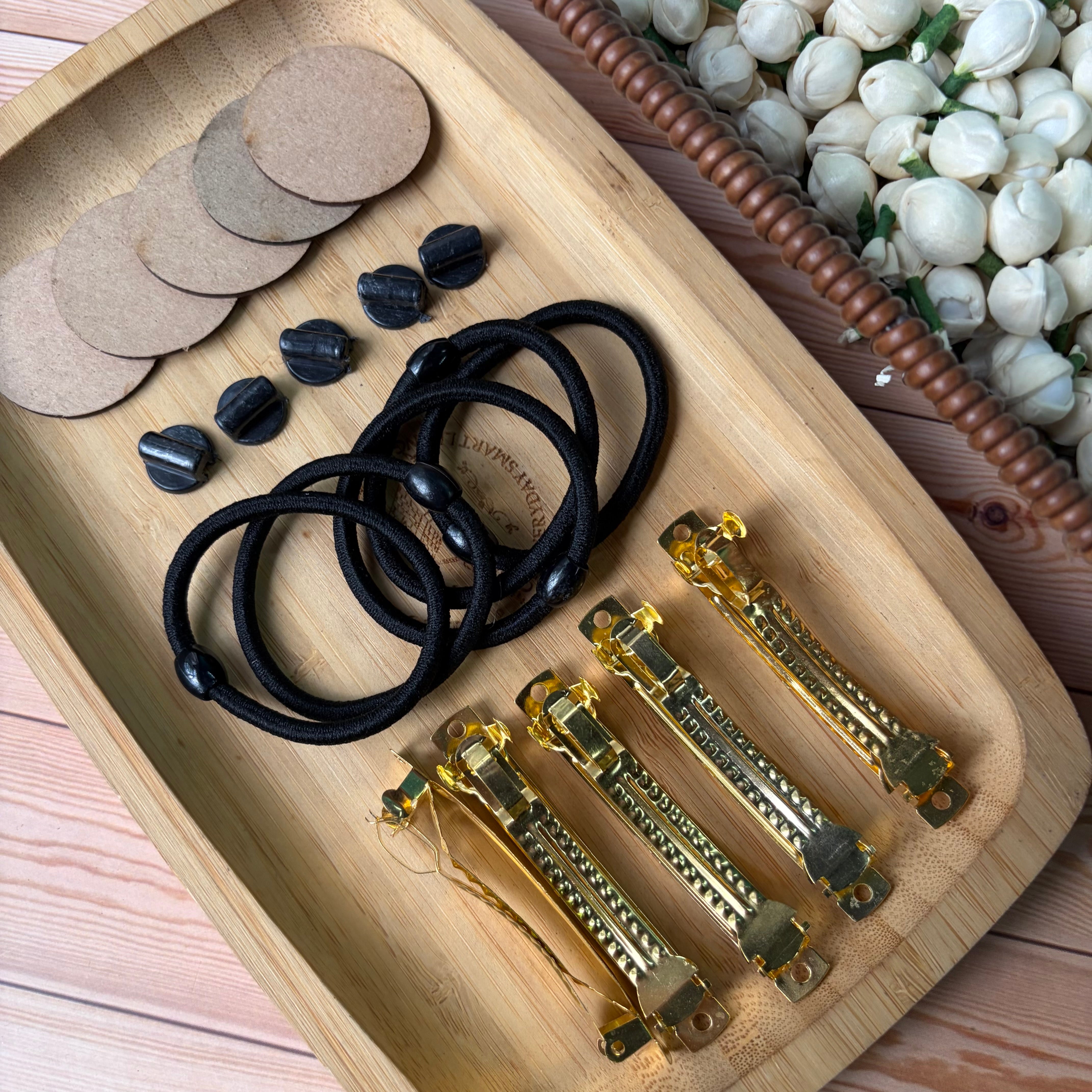 Jasmine Combo Kit (5 Rubber Band + 5 Center clip making kit