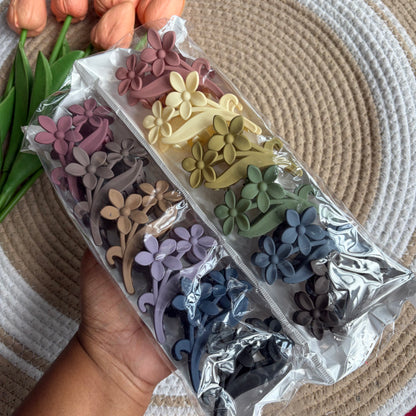 Matte Flower Medium Claws (12 Pieces)