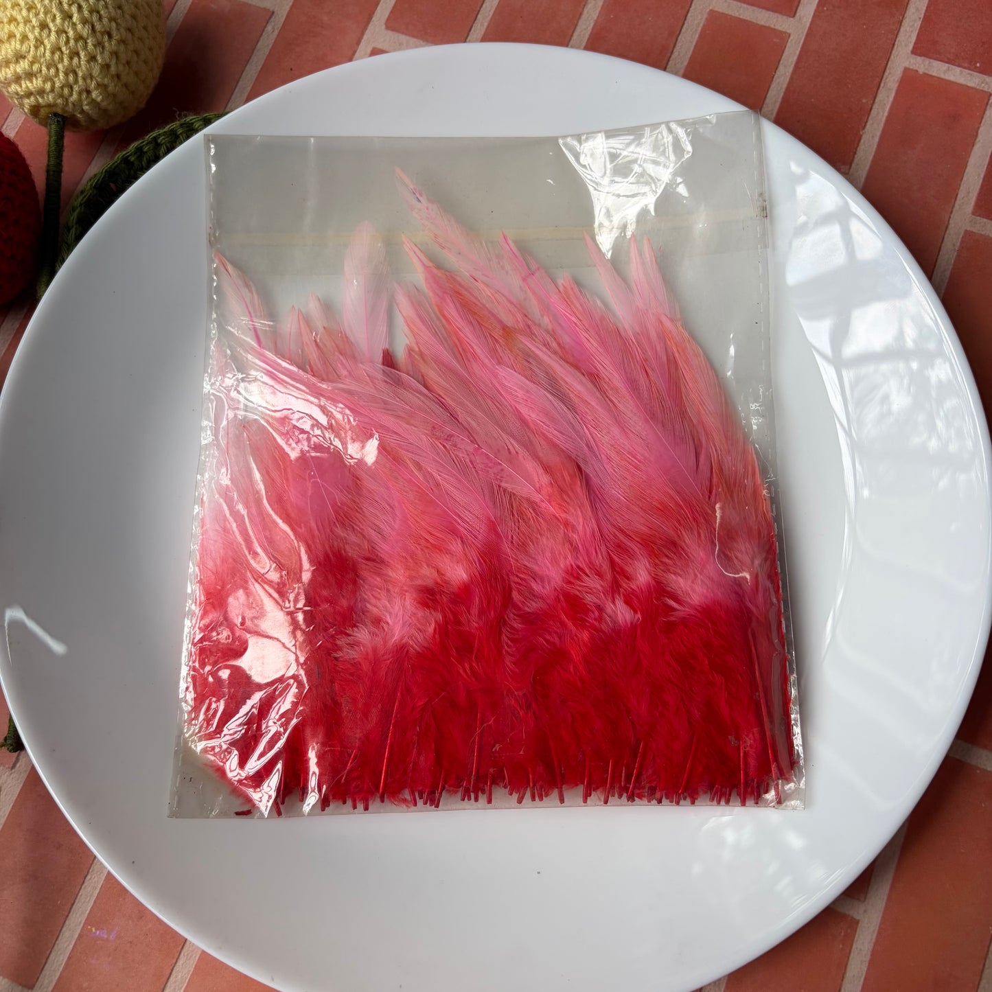 Dual Shaded Pointed Feathers (45 Feathers apx)Size - 3 - 7 Inches