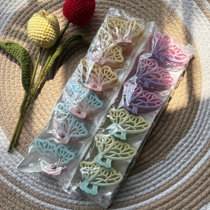 Dual Matte Pastel Butterfly (6 Pieces)