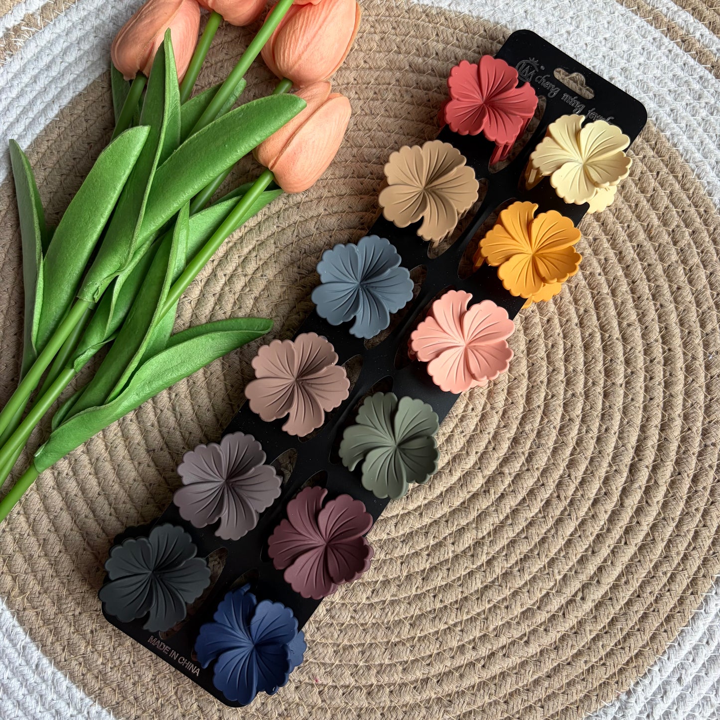 Premium Matte Hibiscus Claws (12 Pieces)